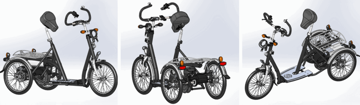 Design stand up tricycle Van Raam
