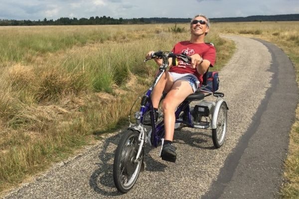 driewielfietsen testen op de Hoge Veluwe