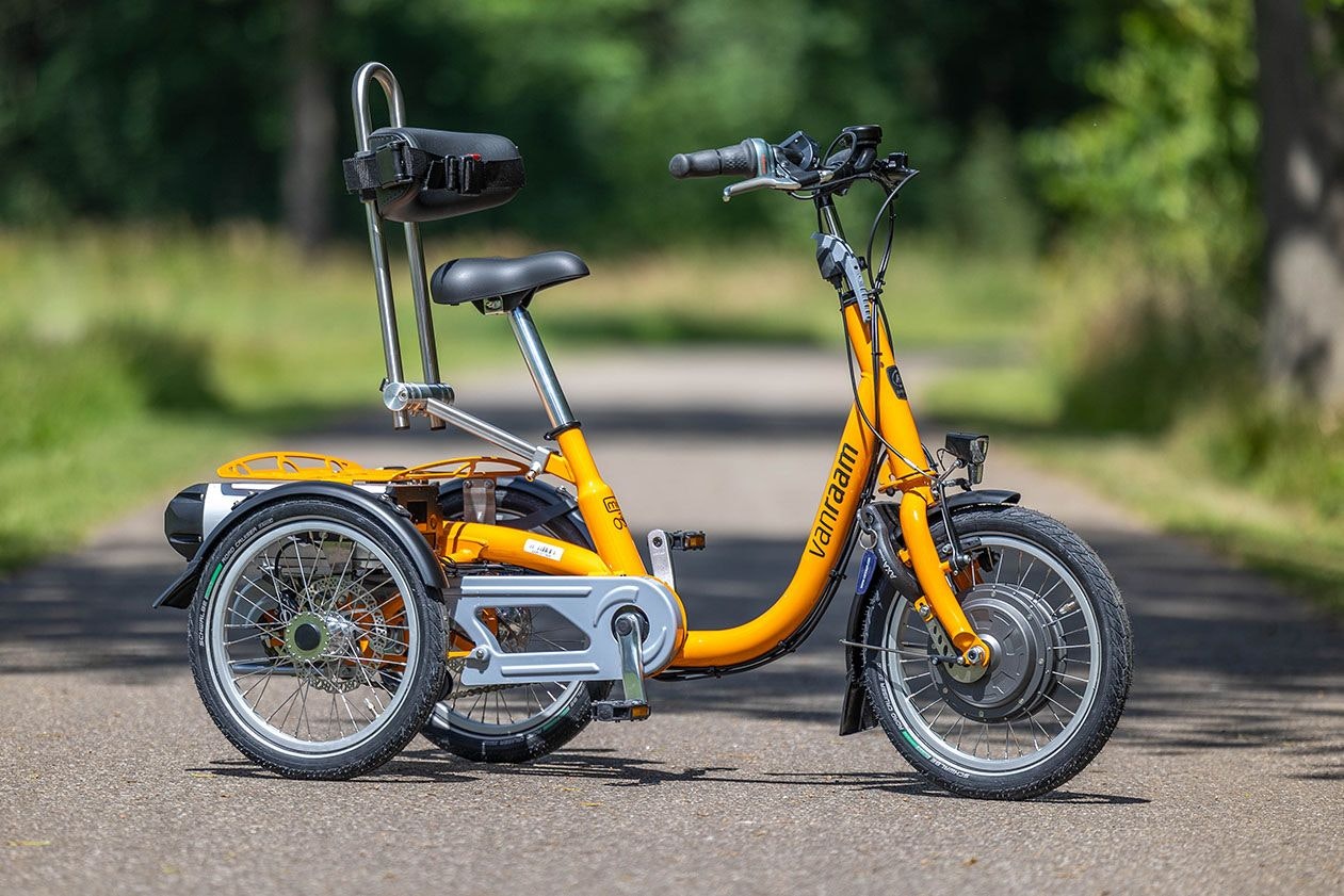 Van Raam Mini Dreirad für Kinder gelborange