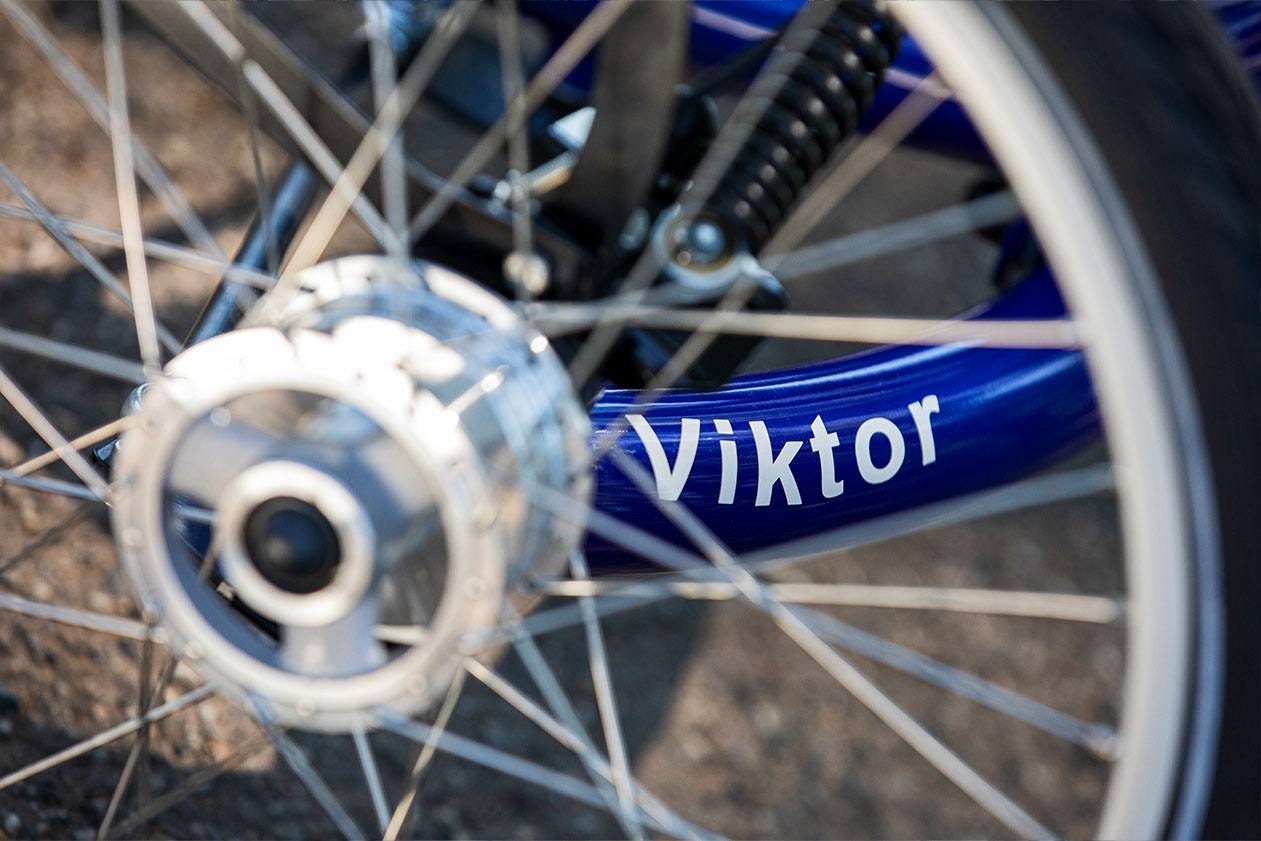 Erwachsene Dreirad vorne zwei Räder Viktor Van Raam