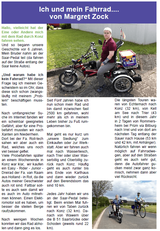 artikel Easy Rider mevrouw Zock