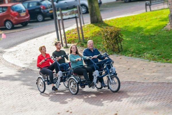 FunTrain duo bike trailer contributes to care and wellbeing of the elderly