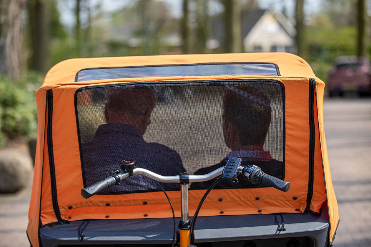 Canopy Van Raam rickshaw bicycle Chat