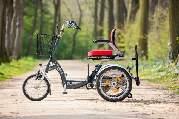 Onstaan scootmobielfiets Easy Go Van Raam