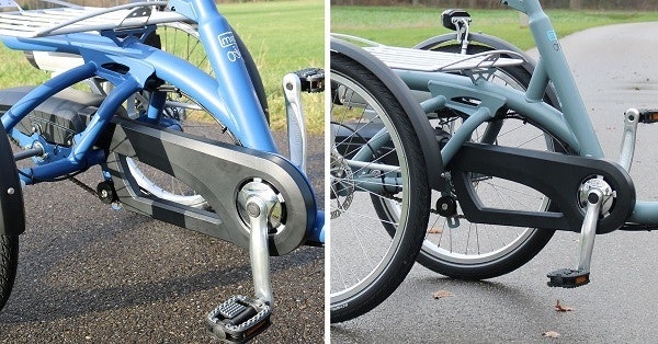 Renewed chain cases Van Raam Midi and Maxi tricycles