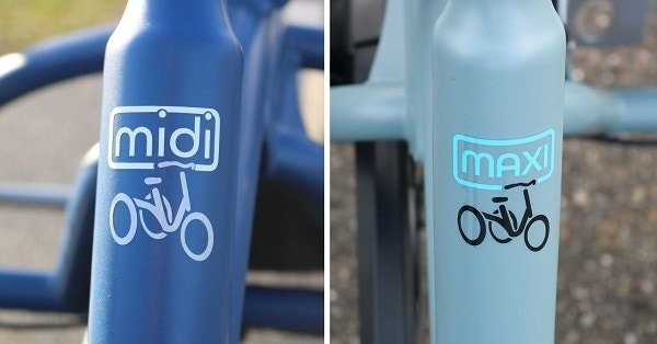 Renewed sticker emblems Van Raam Midi and Maxi tricycles