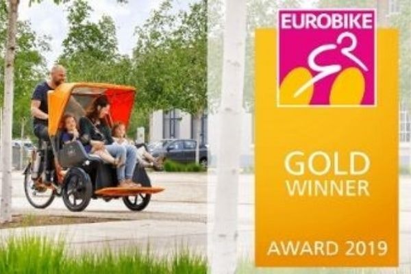 Chat Rikscha Fahrrad Van Raam gewinnt Eurobike Gold Award 2019