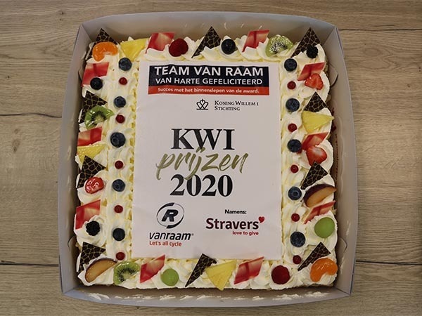 Van Raam received cake KW1 Award from Stravers