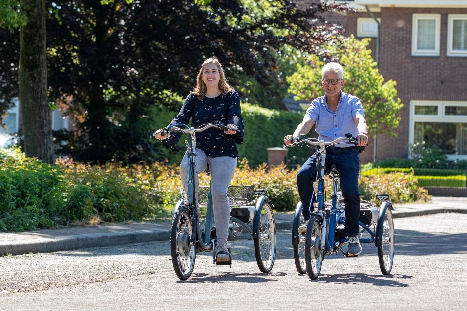 Van Raam fiets die niet kan omvallen