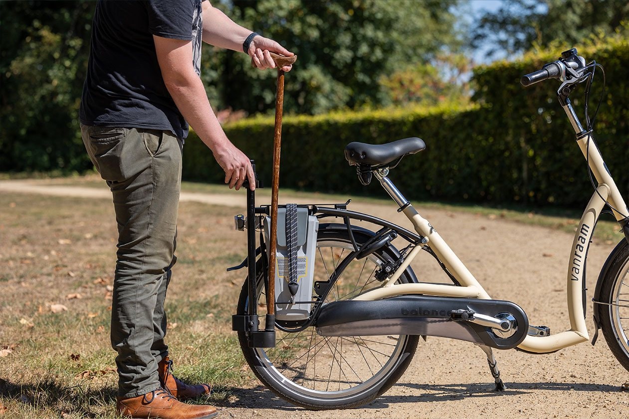 Balance vélo cadre abaissé avec porte-canne