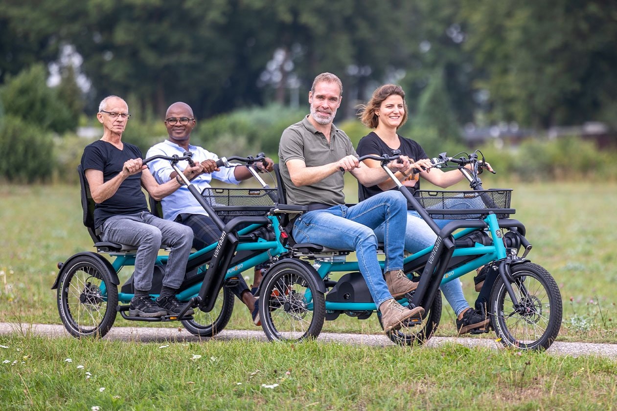 Van Raam Fun2Go duofiets met FunTrain