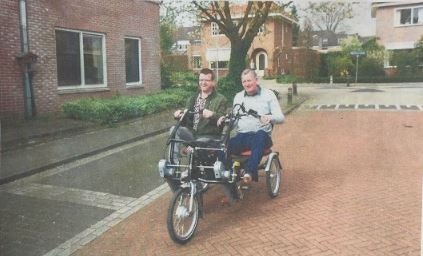 Samen fietsen op de duofiets