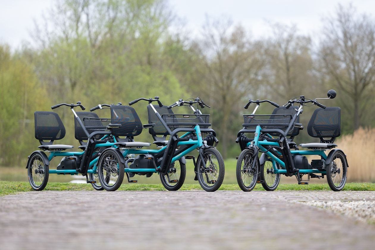 Fun2Go and FunTrain side by side bike Van Raam