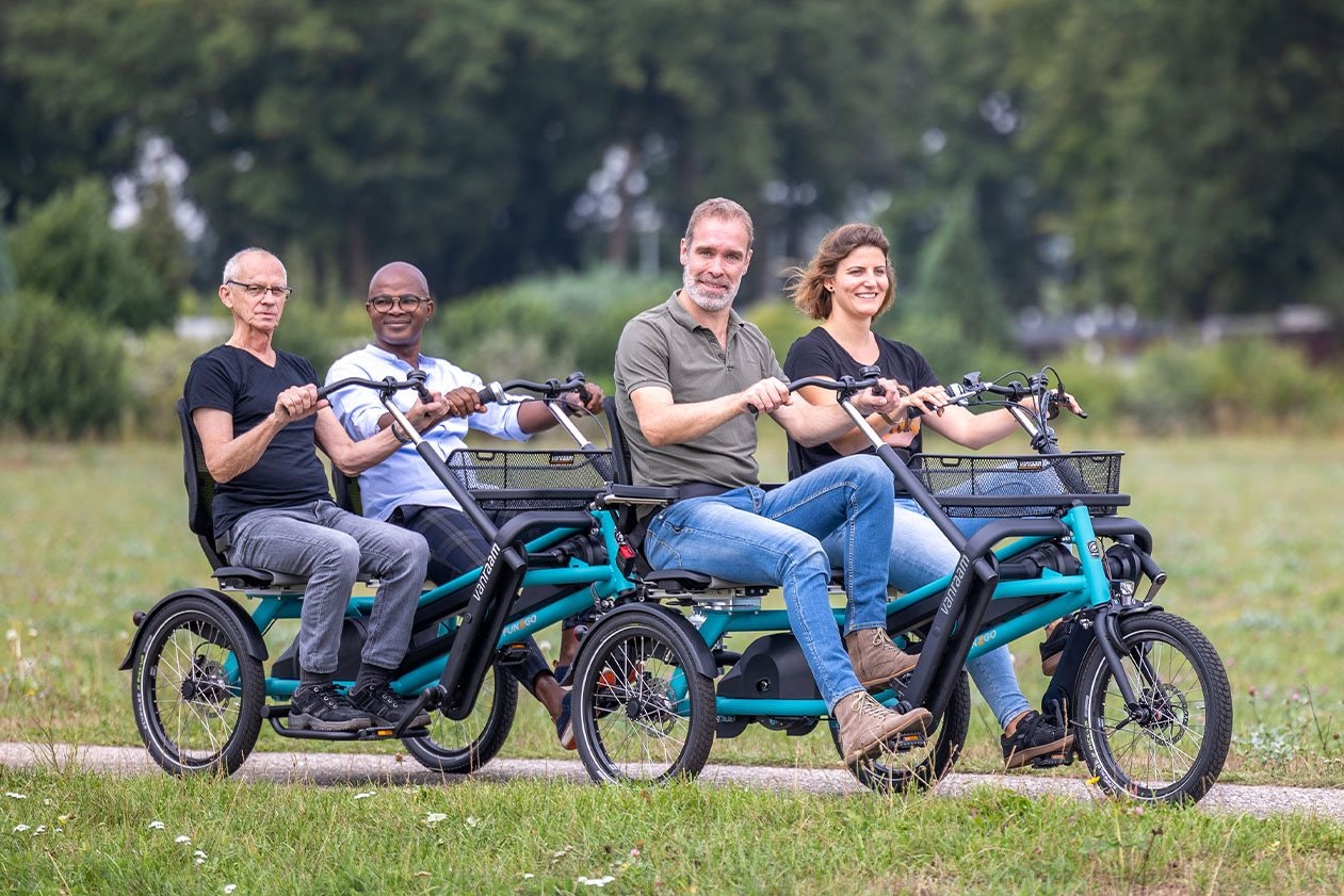 Van Raam Fun2Go duofiets aanhanger FunTrain fiets voor 4 personen