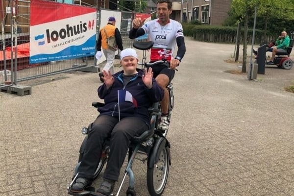 le tour de goal 2019 op de rolstoelfiets opair