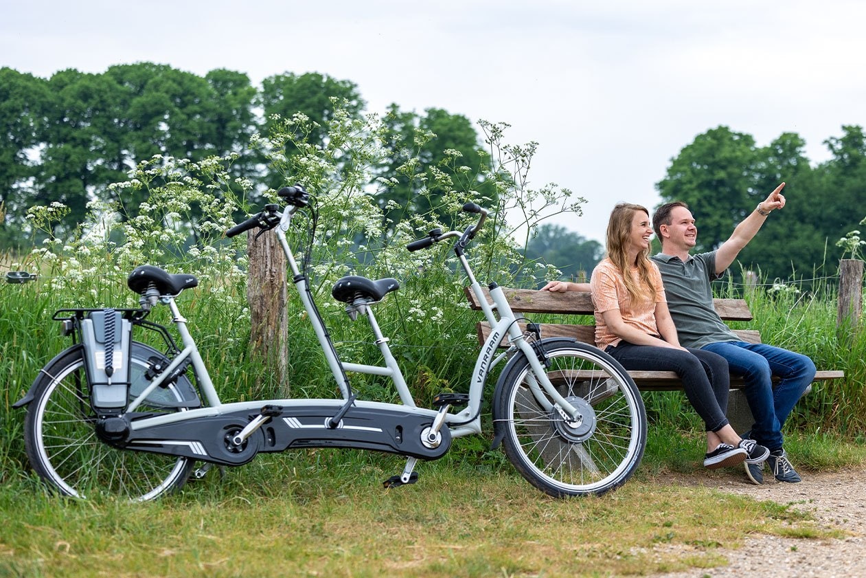 Vélo tandem electrique Van Raam Twinny