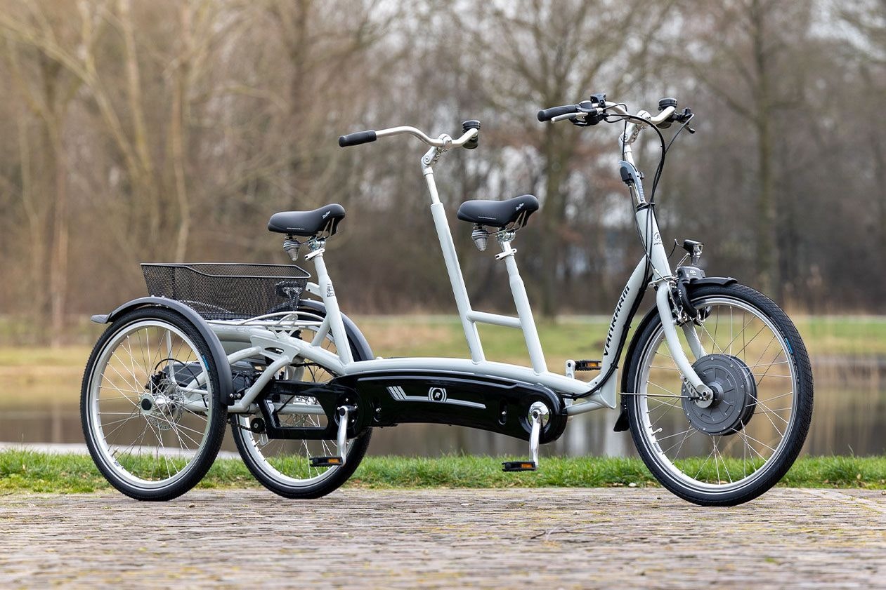 Twinny Plus tandem met 2 wielen achter Van Raam