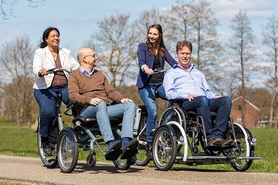 Wheelchair bike Cycling with autism Van Raam