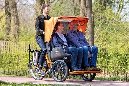 Transportfahrrader Radfahren mit Autismus Van Raam