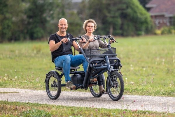 Fun2Go parallel Tandem Fahrrad für Blinde bei Van Raam Spezialfahrräder