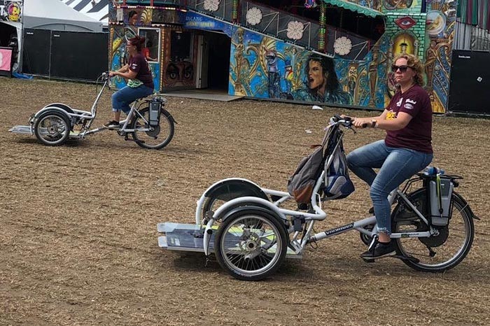 Van Raam rolstoelfiets Velo Plus in het dagelijks leven Zwarte Cross festival