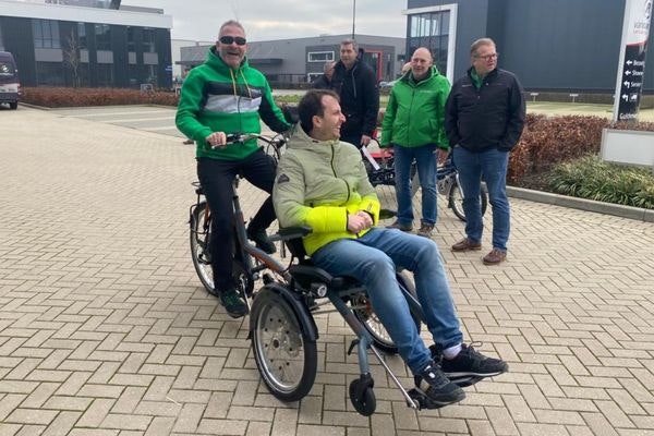 Dealerweekend Dreirad-Zentrum Van Raam fietsen uitproberen