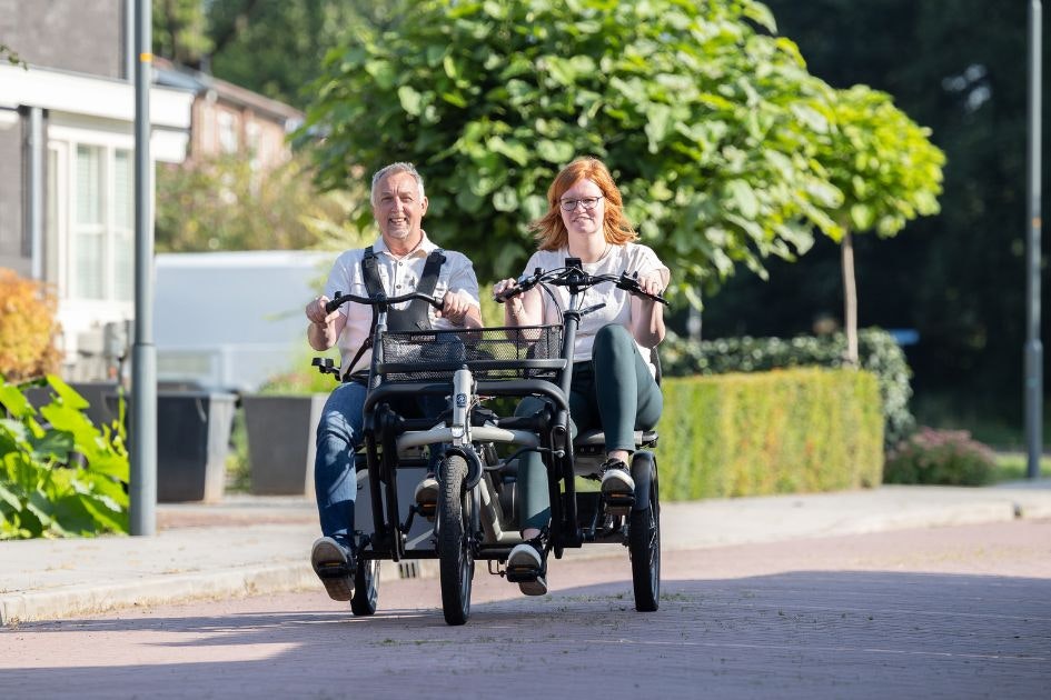 Fietsen met een wisselend energieniveau Van Raam Fun2Go duofiets