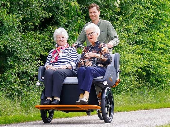 3d printer voor onderdelen op Van Raam riksja fiets chat