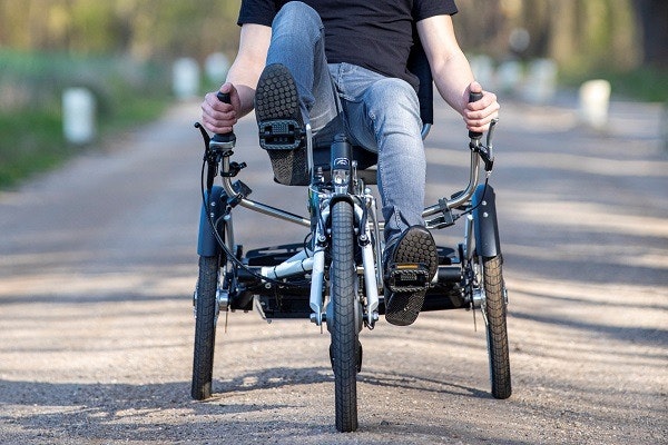 Easy Sport tricycle with the handlebar below Van Raam