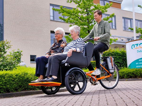 Van Raam transport bike rickshaw Chat