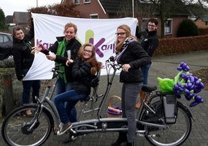 Van Raam eltern kind tandem sponsoren geld sammeln