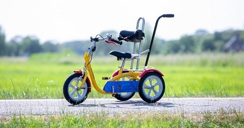 originele Van Raam Husky kinderdriewielfiets met stalen frame