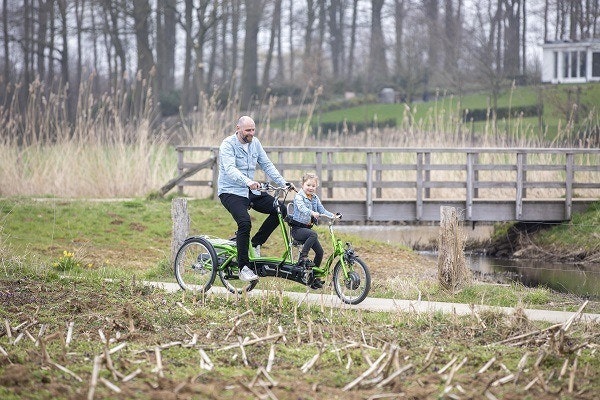 Vélo tandem à trois roues Van Raam Kivo Plus pour 2 personnes