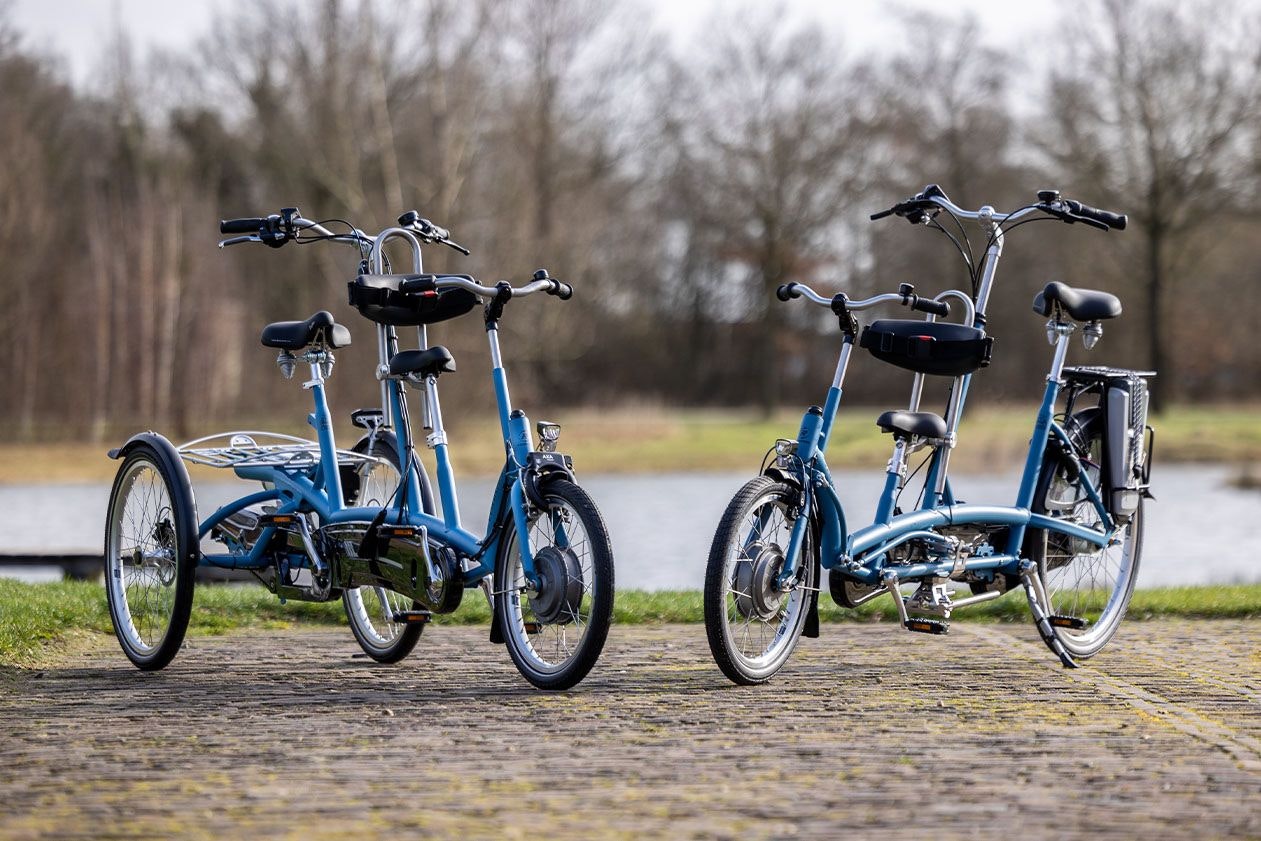 Parent enfant tandem électrique Kivo et tricycle tandem Kivo Plus