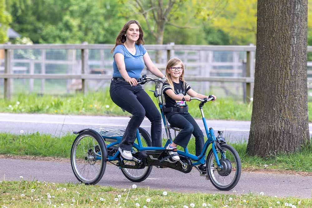 Van Raam Kivo Plus tricycle tandem enfant parent