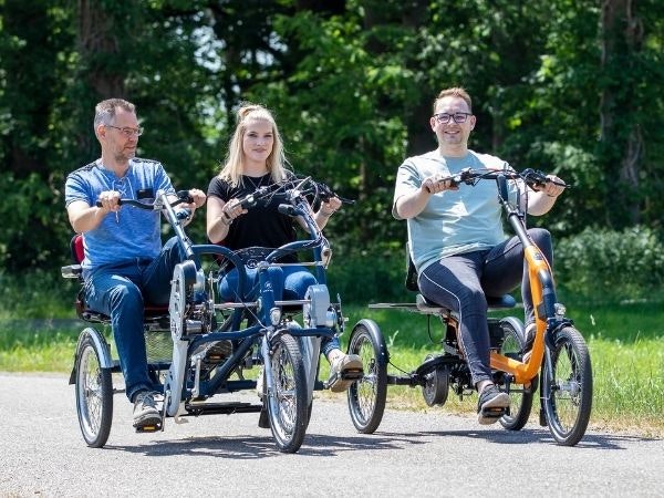 Van Raam special needs bikes Fun2Go duo bike and Easy Rider tricycle