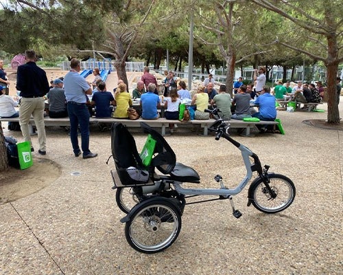 Van Raam on a trade mission to the United States Easy Rider tricycle