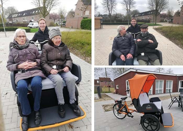 Van Raam Chat riksja fiets voor Zanddonkhuis