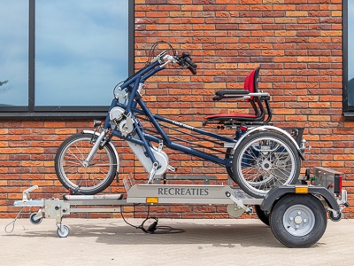 Bike trailer transport shop