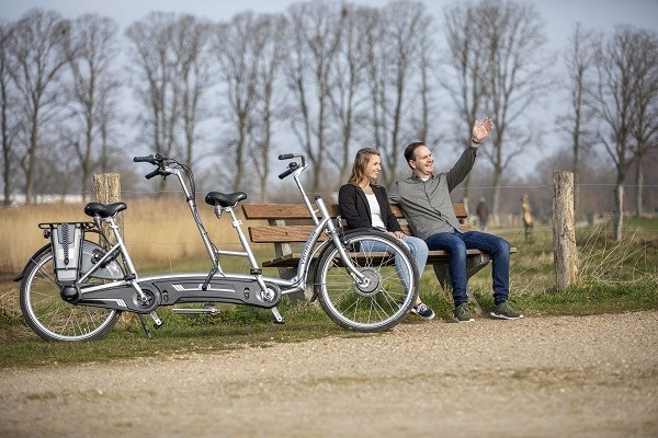 Twinny tandem cycling with a brain disorder Van Raam