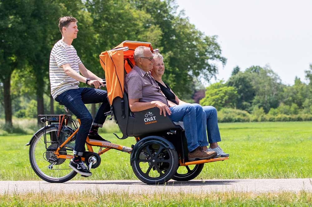 Discover all Van Raam Chat rickshaw bike customer experiences