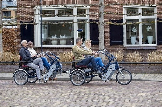 FunTrain side-by-side tandem cycling with a brain disorder Van Raam