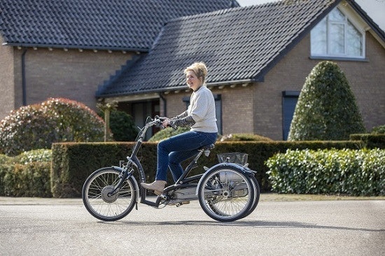 Maxi Comfort velos tricycle faire du velo avec une maladie cerebrale Van Raam