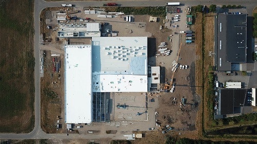 week 30 nieuwbouw Van Raam fabriek bovenaanzicht