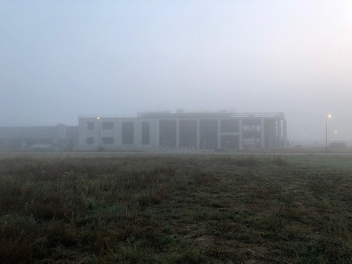 week 34 nieuwbouw Van Raam in de mist