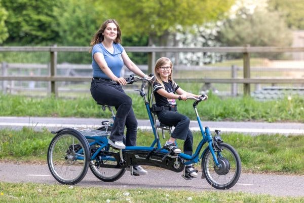 benefits of a van raam tandem for people with disabilities cycling together