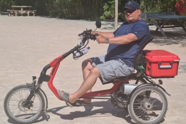 Tricycle Easy Rider de Van Raam couleur rouge