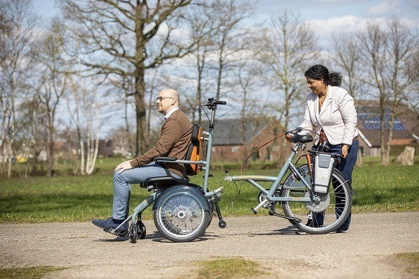 Van Raam Opair rollstuhlfahrrad teilbarer Rahmen