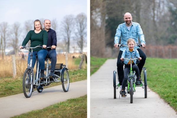 Tandem Fahrrad aus Holland Dreiradtandem