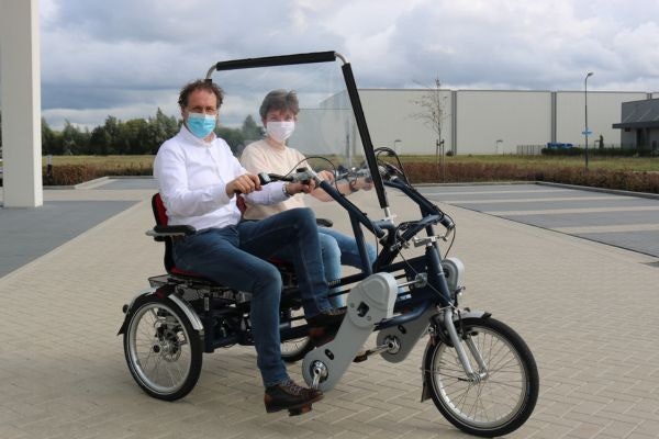 Dutch tandem bike side by side tandem